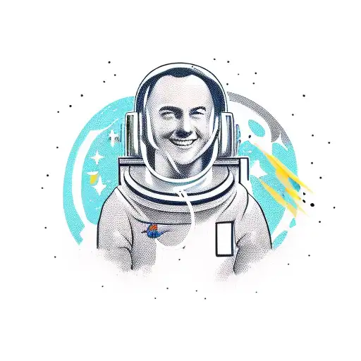 Astronaut With Guitar