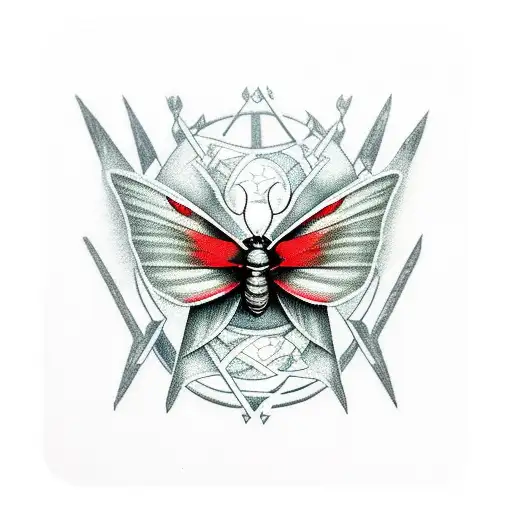 Red Moth Witch Play Cards