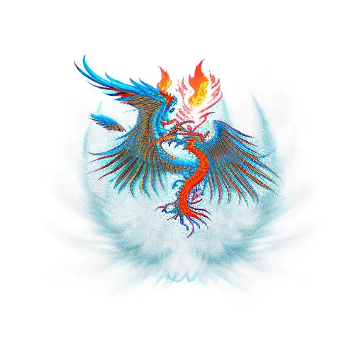 Phoenix And Dragon