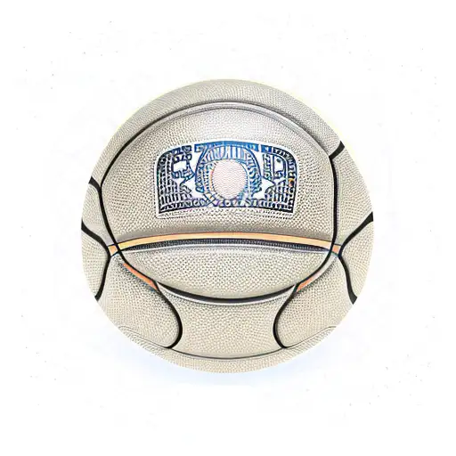 Basketball Court With A Sunset Backdrop