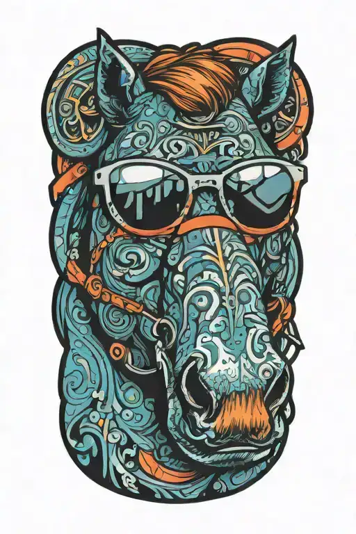 Horse With Sunglasses