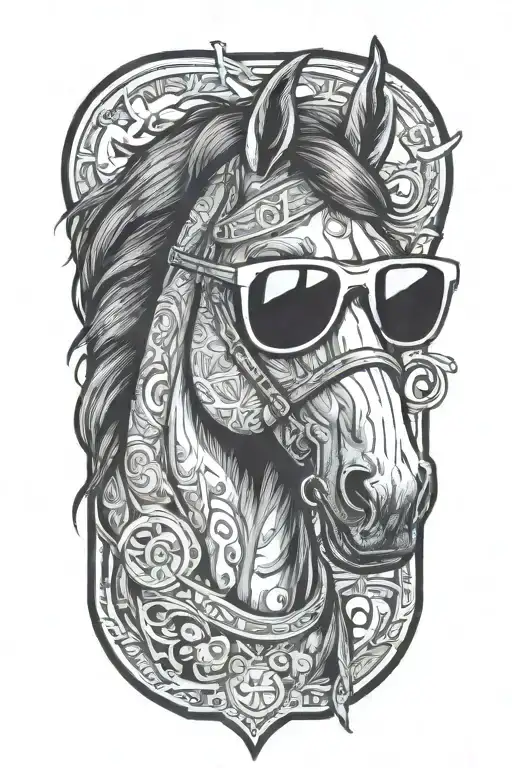 Horse With Sunglasses