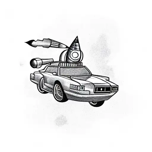 Car With Rocket