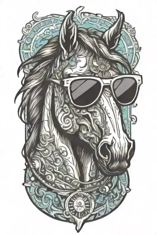 Horse With Sunglasses