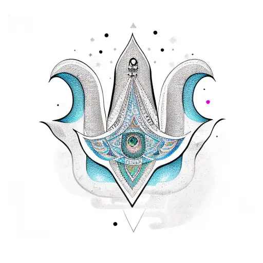 Hamsa And Lotus