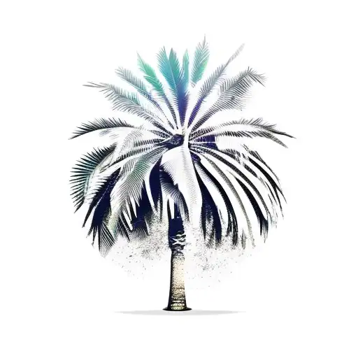 Palm Tree With Abstraction