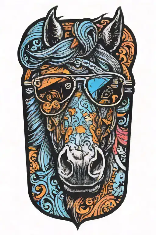 Horse With Sunglasses