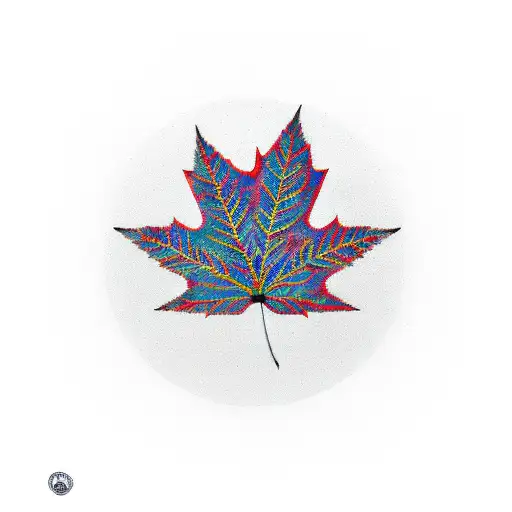 Maple Leaf With A Phishing Fly