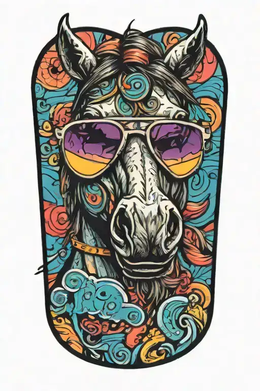 Horse With Sunglasses