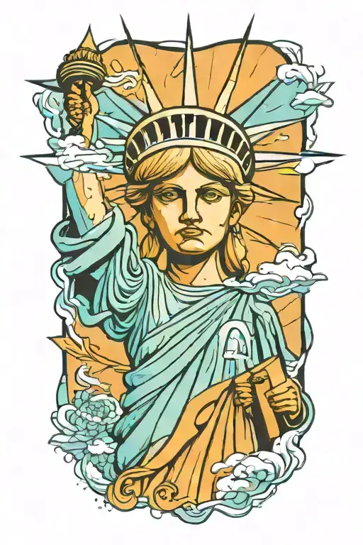 Sad Statue Of Liberty