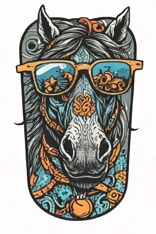 Horse With Sunglasses