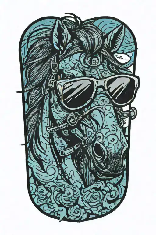 Horse With Sunglasses