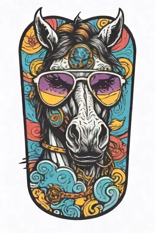 Horse With Sunglasses