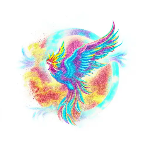 Majestic Colored Phoenix
