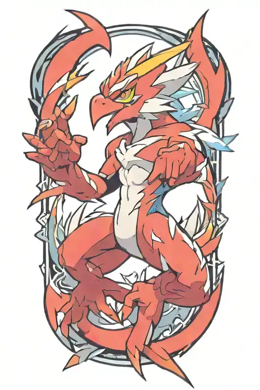 Pokemon Blaziken But Blue