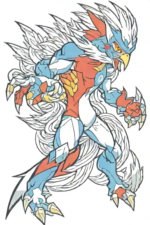 Pokemon Blaziken But Blue