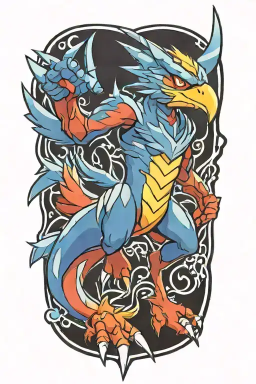 Pokemon Blaziken But Blue