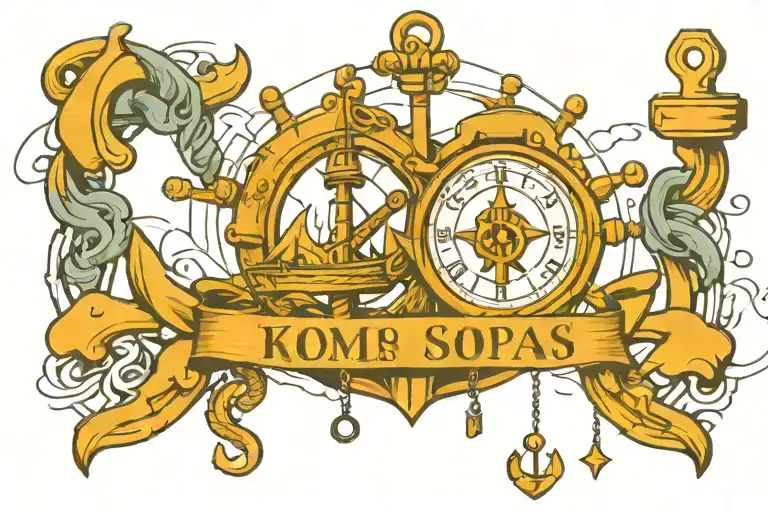 Kompas Watch Boat Anchor Hanging
