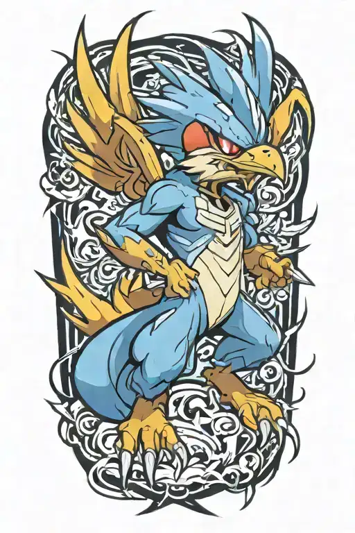 Pokemon Blaziken But Blue