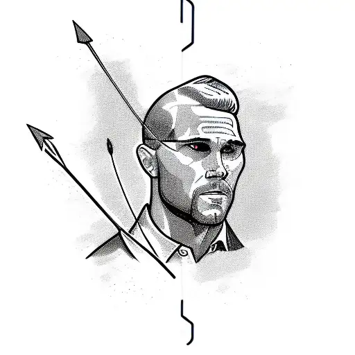 Archer Releasing Arrow