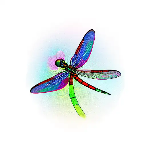 Dragonfly On Frangipani