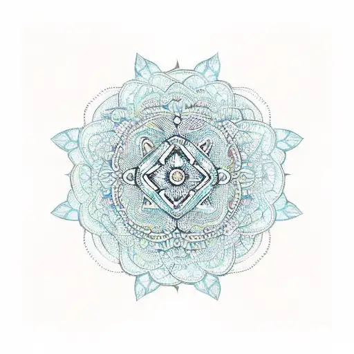 A Lambda Symbol Made Up Of Intricate Flower Patterns