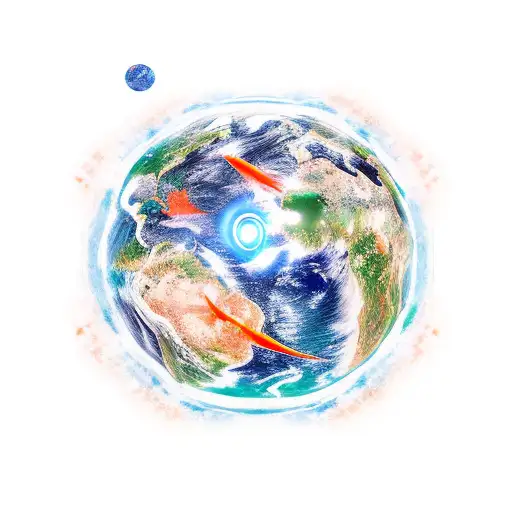 The 4 Elements Fire Air Water And Earth Spriling Inwards