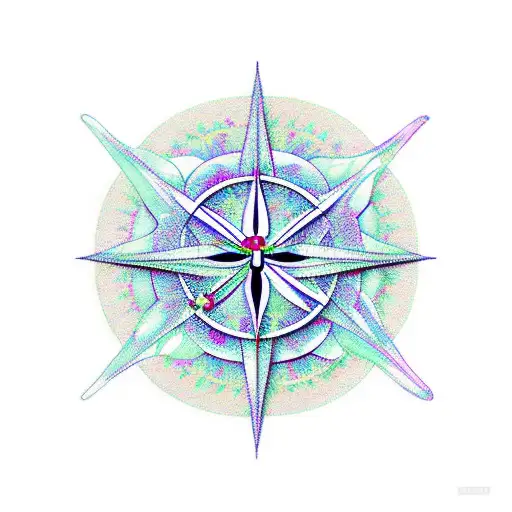 Flowers Compass Butterfly