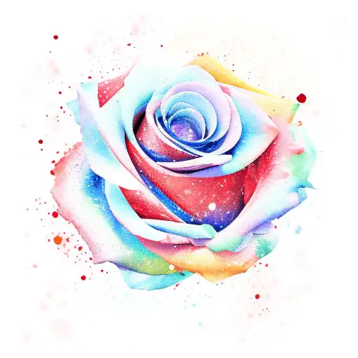 Red Roses Watercolor Background