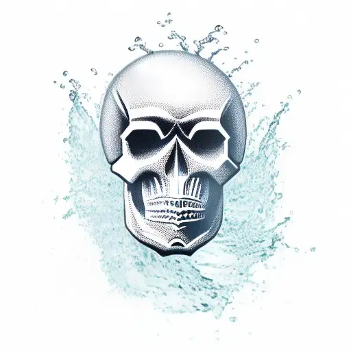 Skull And Water