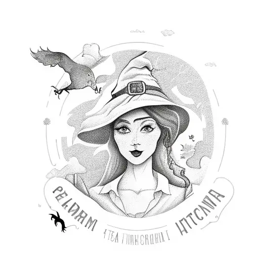 A Tea-loving Witch Surrounded By Farm Animals And Nature Elements