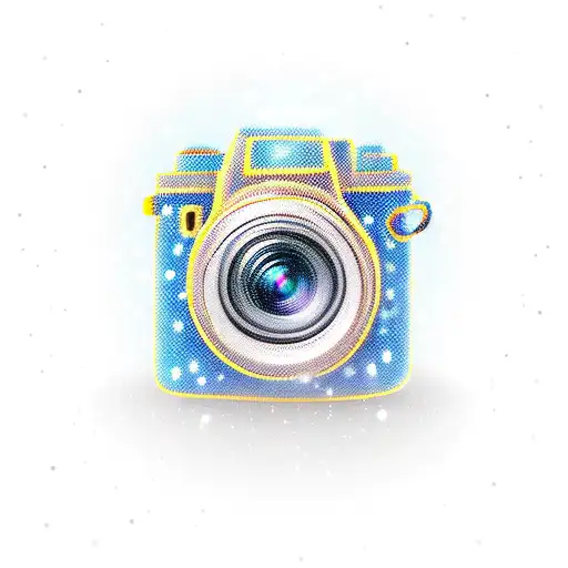 Camera And Bolt With Bokeh Background