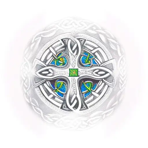 Celtic Cross In Tree Of Life