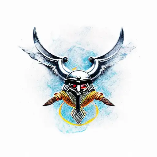 Viking Raven Odin Rune