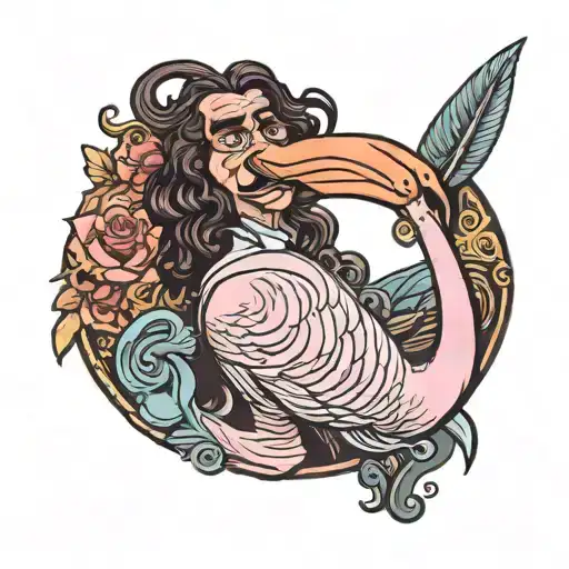 Flamingo Crossed With Inigo Montoya