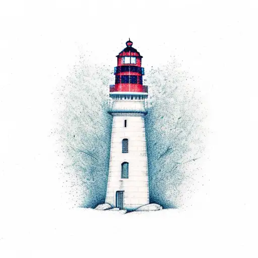 Tree Roots Turning Into A Lighthouse