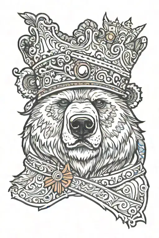Bear Russia King Hat