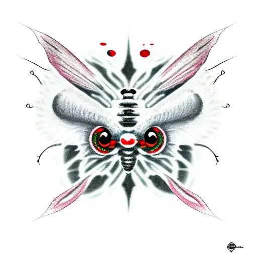 Death Moth With Bleeding Eyes