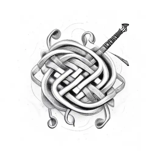 A Quote Or Poem About Love Intertwined With A Musical Staff And Notes