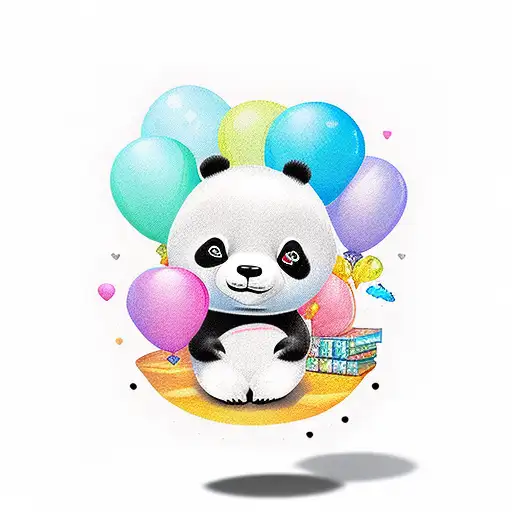 Cute Cartoon Panda Explorer