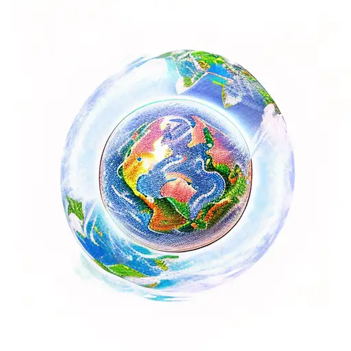 Connceting Mother Earth To The Universe In A Spiritual Theme