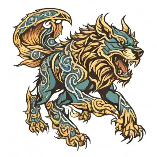 Fenrir Viking Norse Wolf