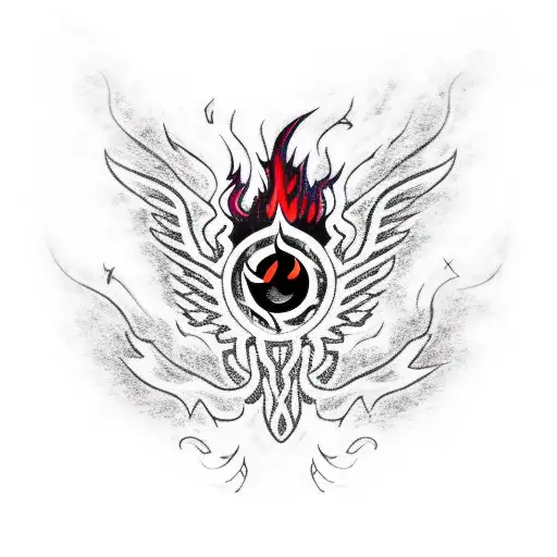 Red And Black Flames