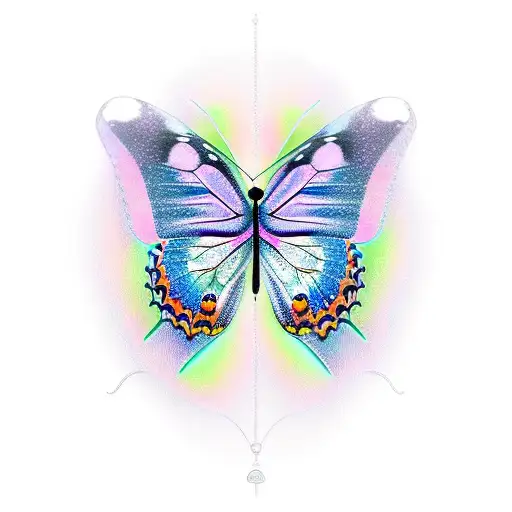 Butterfly Morphing Into A Heartbeat Line