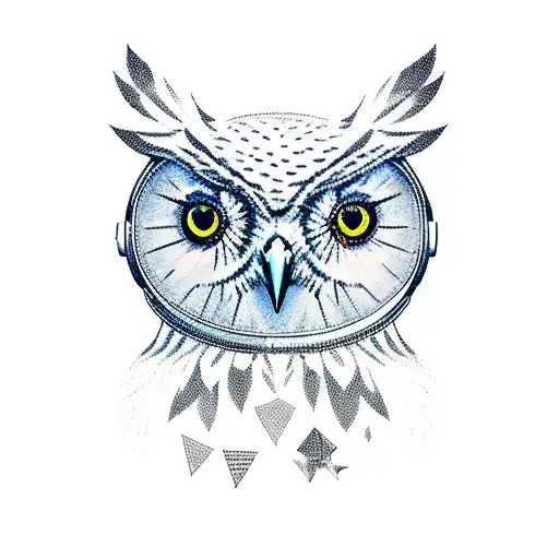 Owl Looking At Space