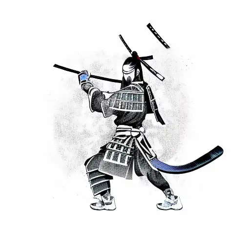 Samurai With Katana