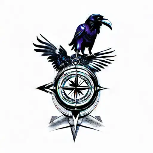 A Raven And A Compass