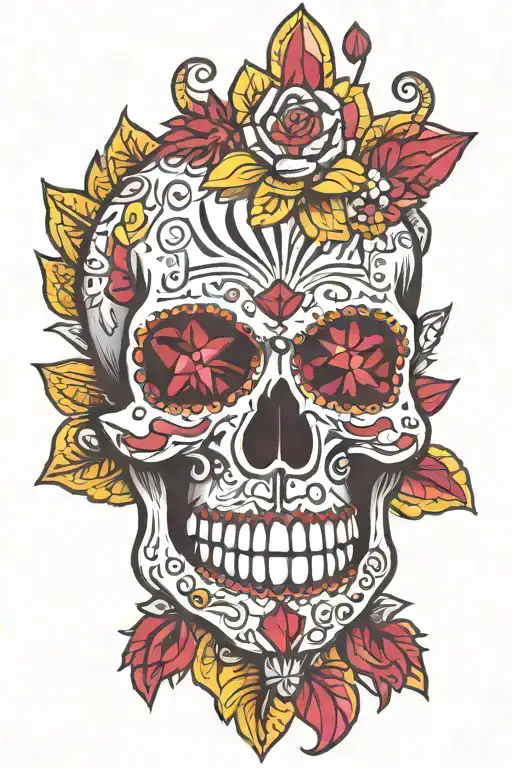 Mexican Skull Ruby Diamond