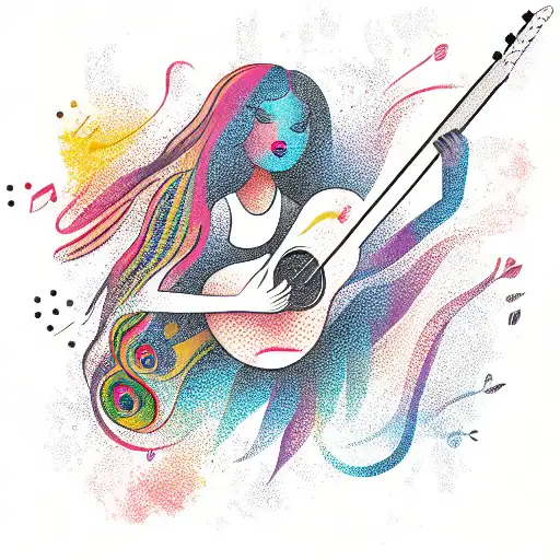 Girls Guitar Natural