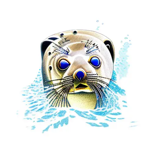 Cape Fur Seal Diving In The Water